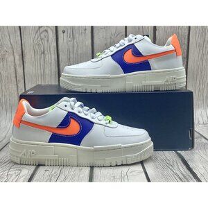 Nike Womens Air Force 1 Pixel White Concord Crimson Size 6 DM8340 100